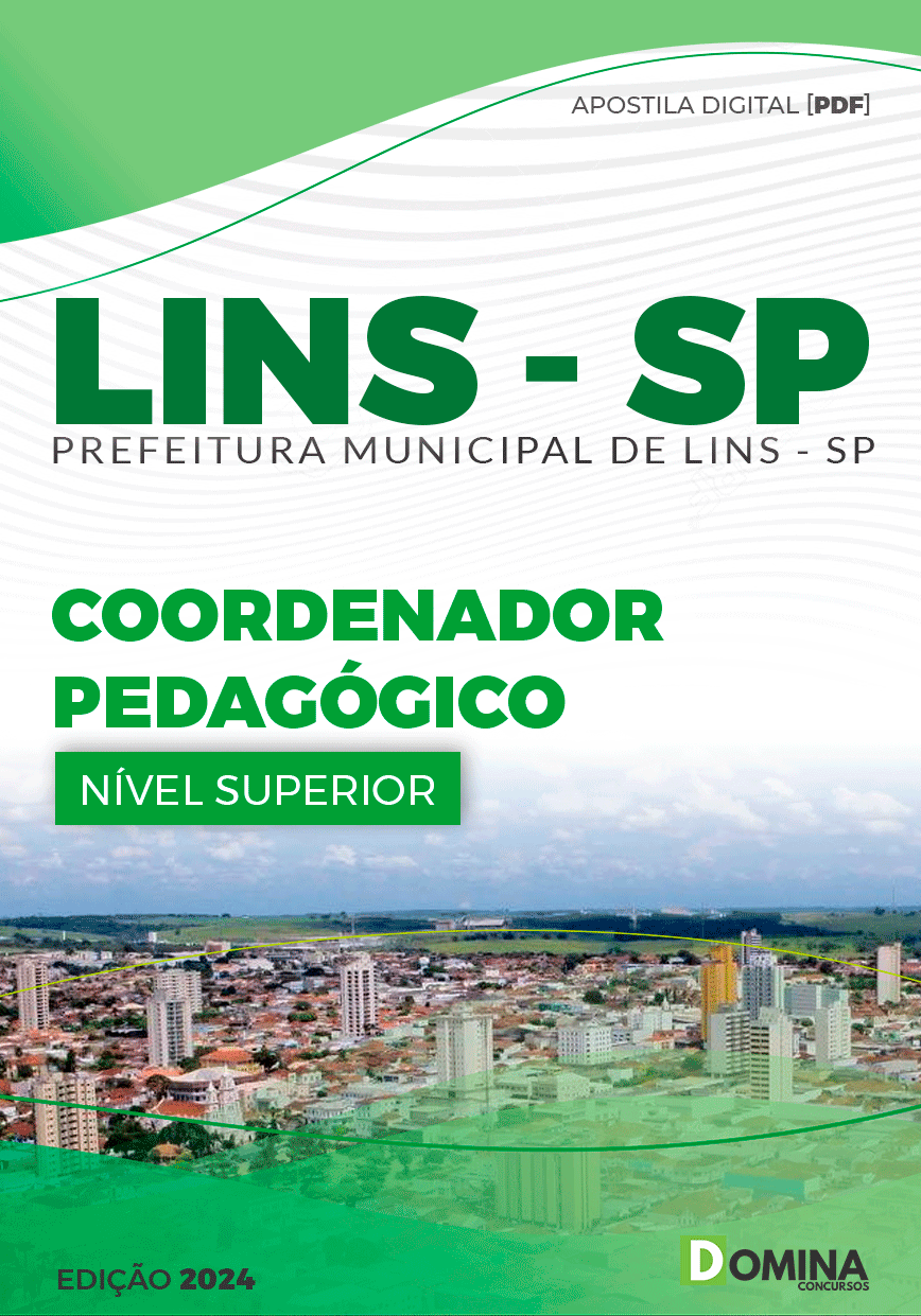 Apostila Concurso Pref Lins SP 2024 Coordenador Pedagógico