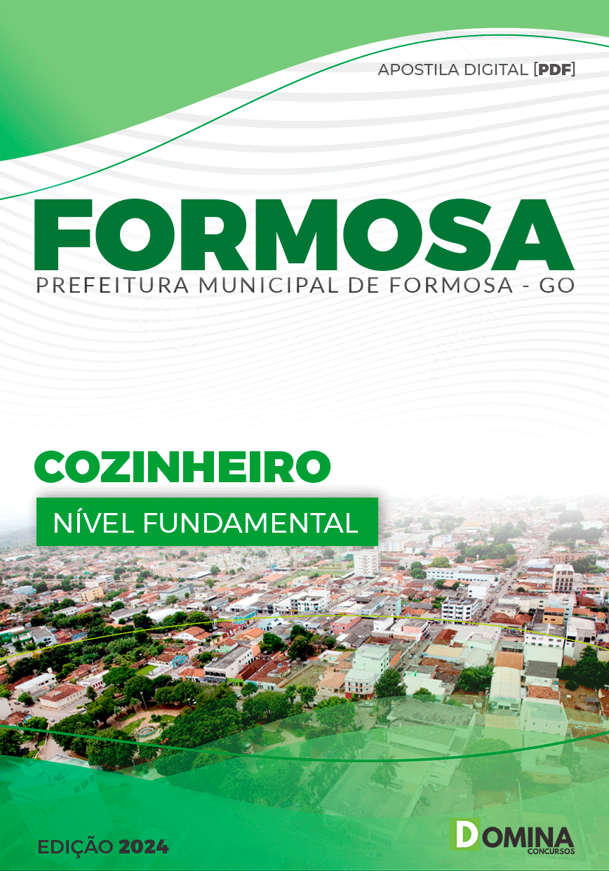 Apostila Pref Formosa GO 2024 Cozinheiro