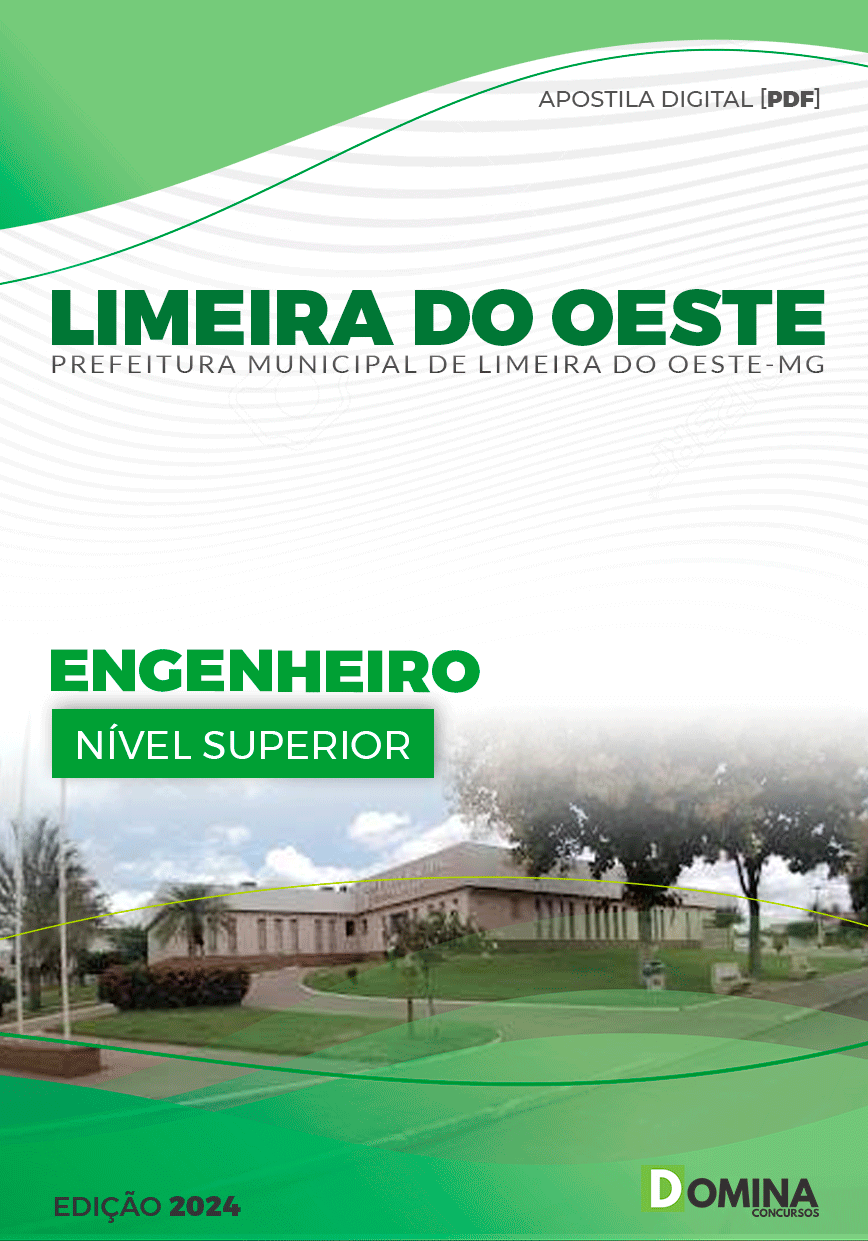 Apostila Pref Limeira do Oeste MG 2024 Engenheiro