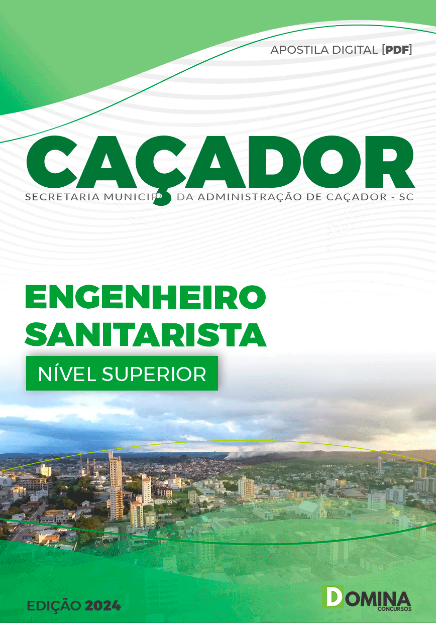 Apostila Pref Caçador SC 2024 Engenharia Sanitarista