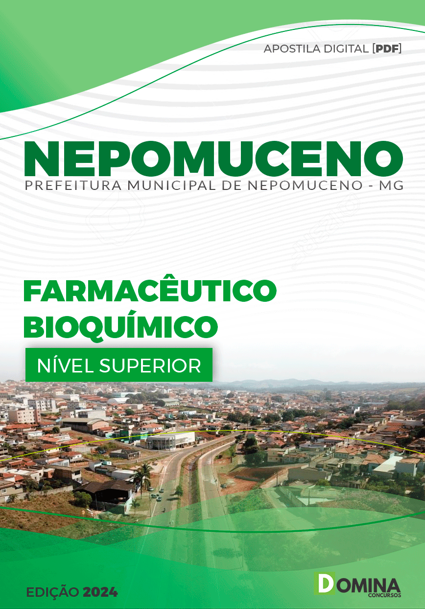 Apostila Pref Nepomuceno MG 2024 Farmacêutico Bioquímico