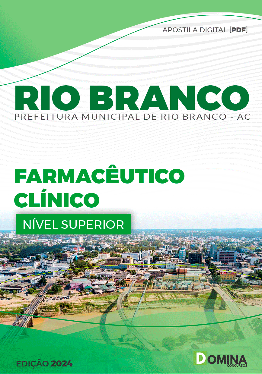 Apostila Pref Rio Branco AC 2024 Farmacêutico Clínico