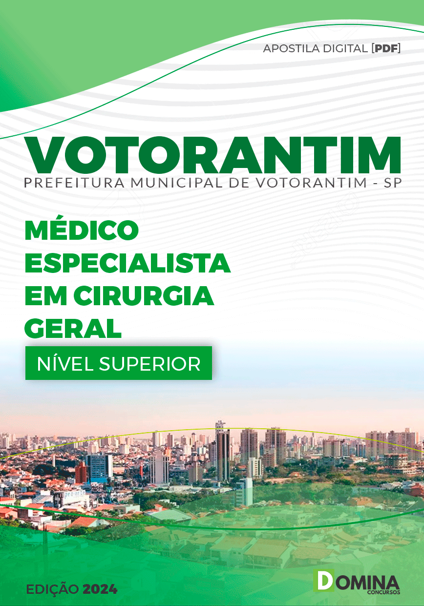 Apostila Pref Votorantim SP 2024 Médico Cirurgião Geral