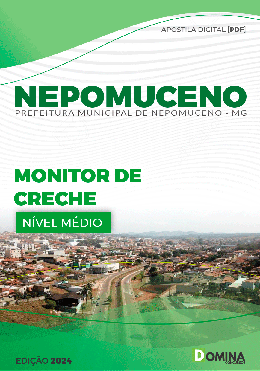 Apostila Pref Nepomuceno MG 2024 Monitor Creche