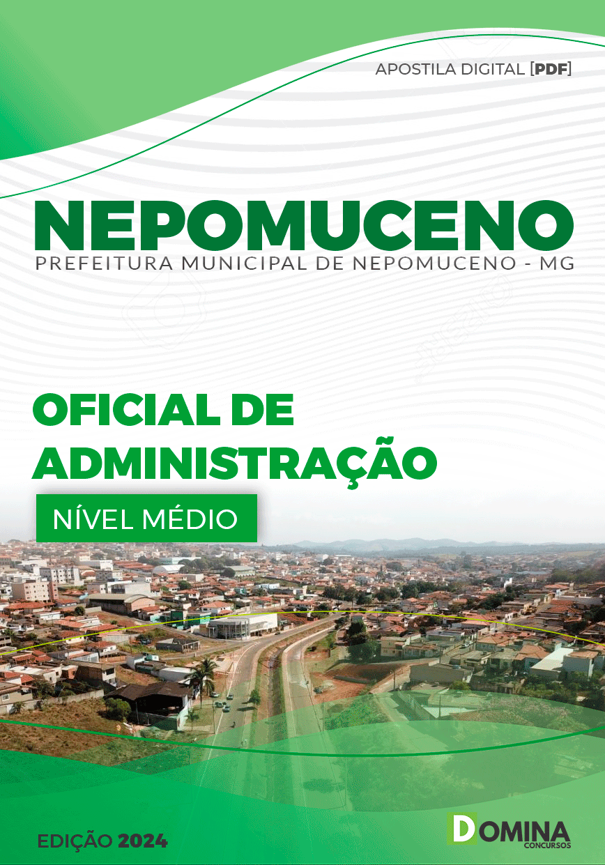 Apostila Pref Nepomuceno MG 2024 Oficial Administração