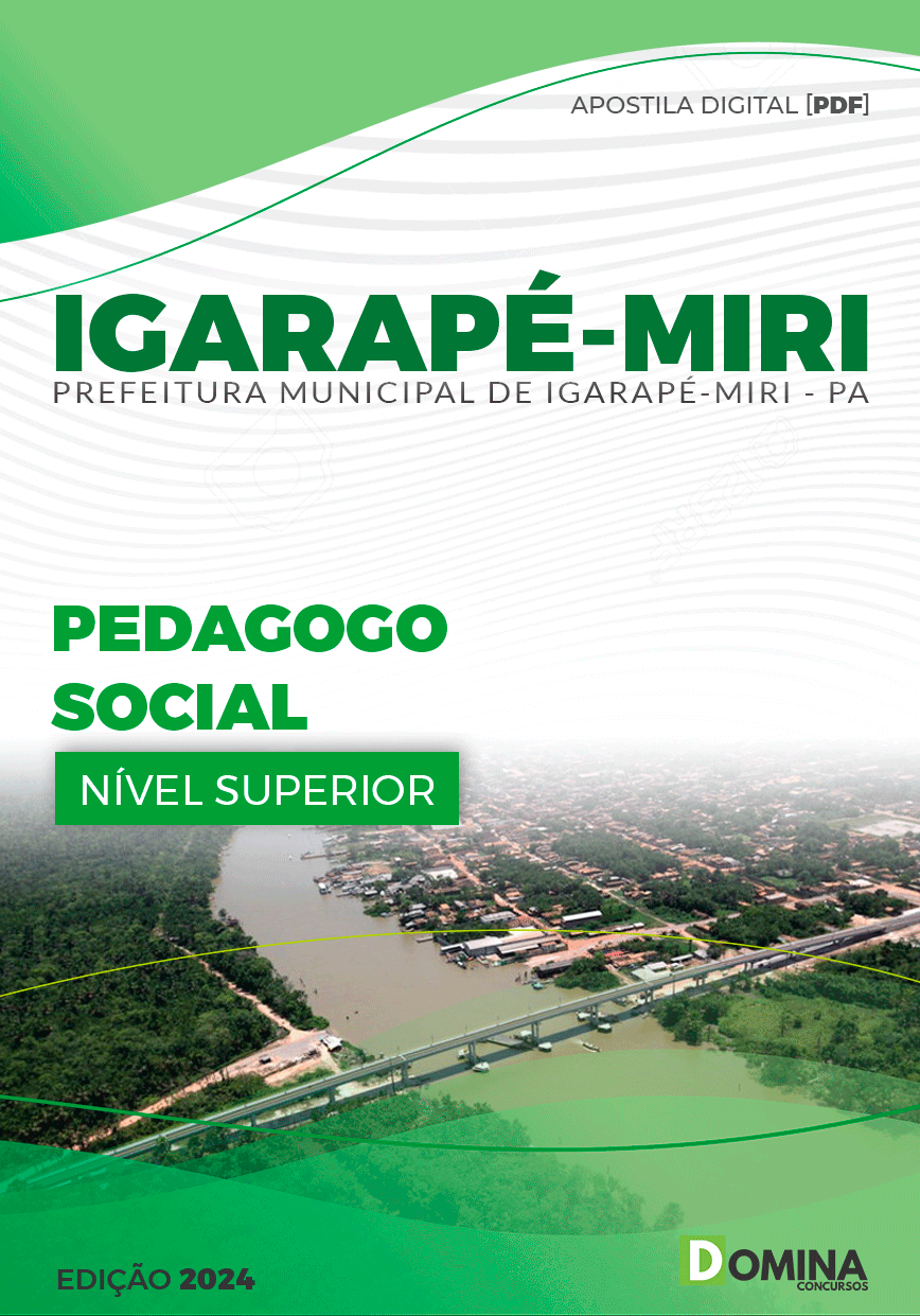 Apostila Pref Igarapé-Miri PA 2024 Pedagogo Social