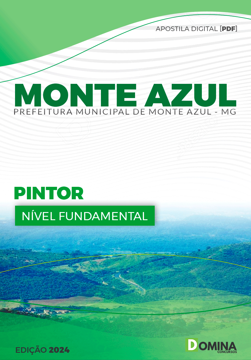 Apostila Pref Monte Azul MG 2024 Pintor