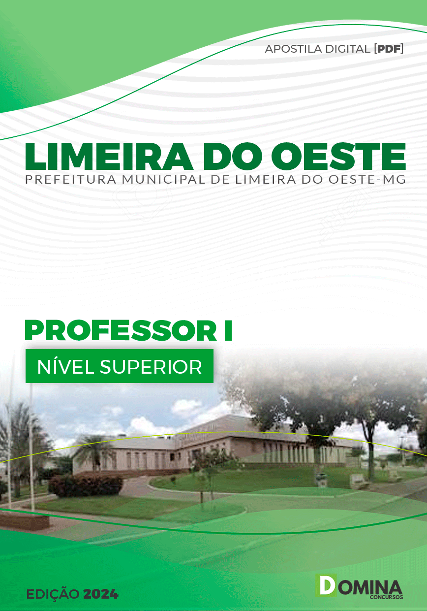 Apostila Pref Limeira do Oeste MG 2024 Professor I