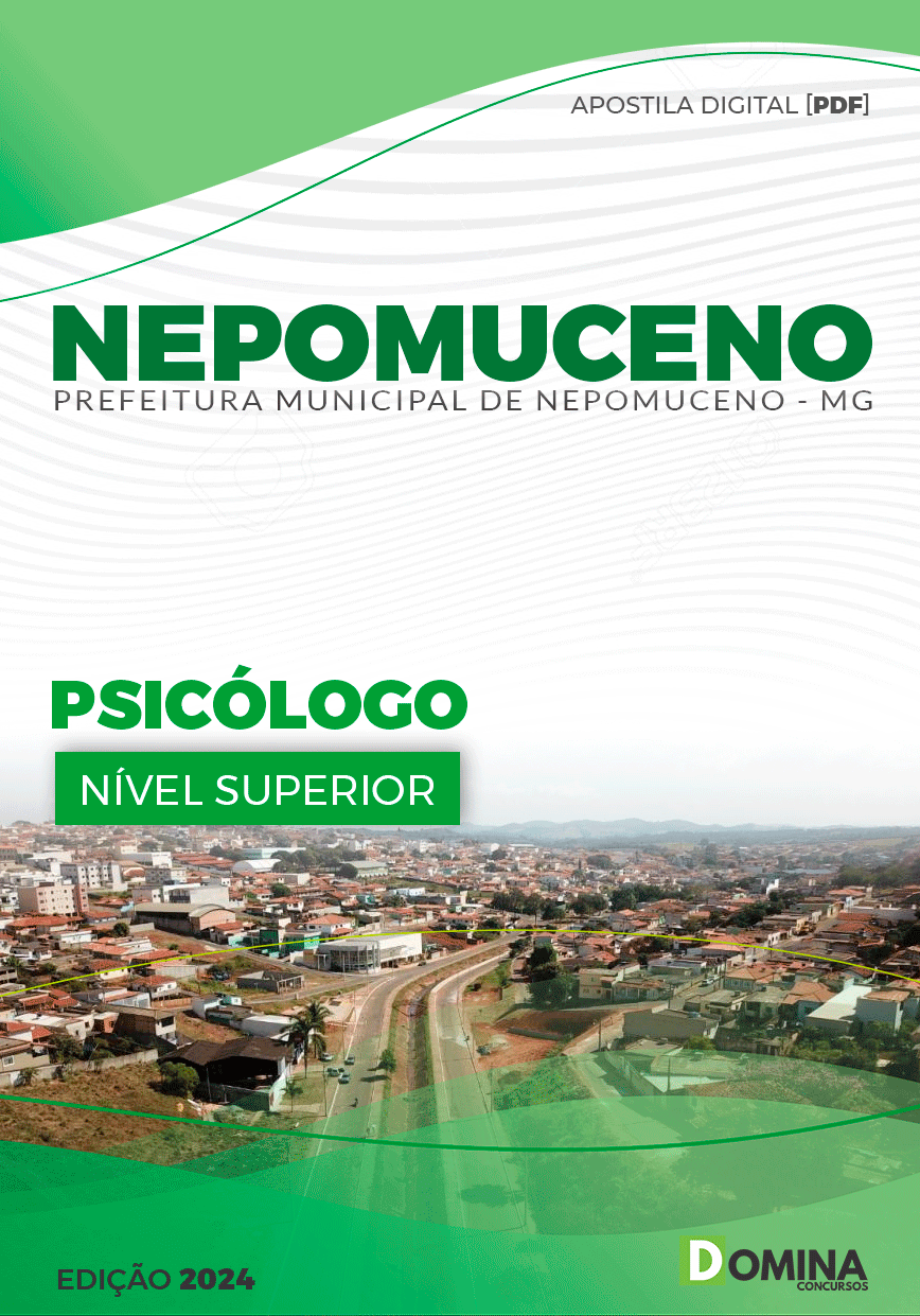 Apostila Pref Nepomuceno MG 2024 Psicólogo