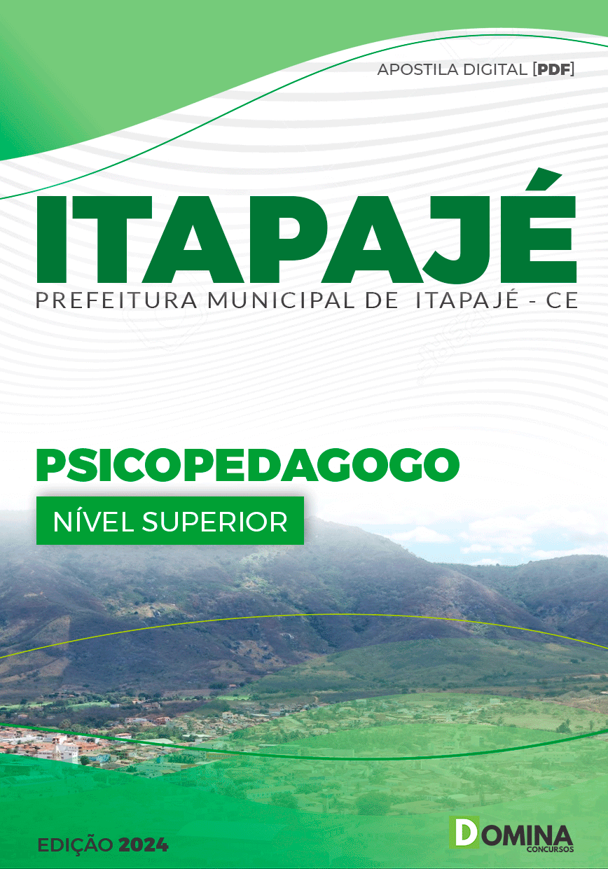 Apostila Concurso Pref Itapajé CE 2024 Psicopedagogo