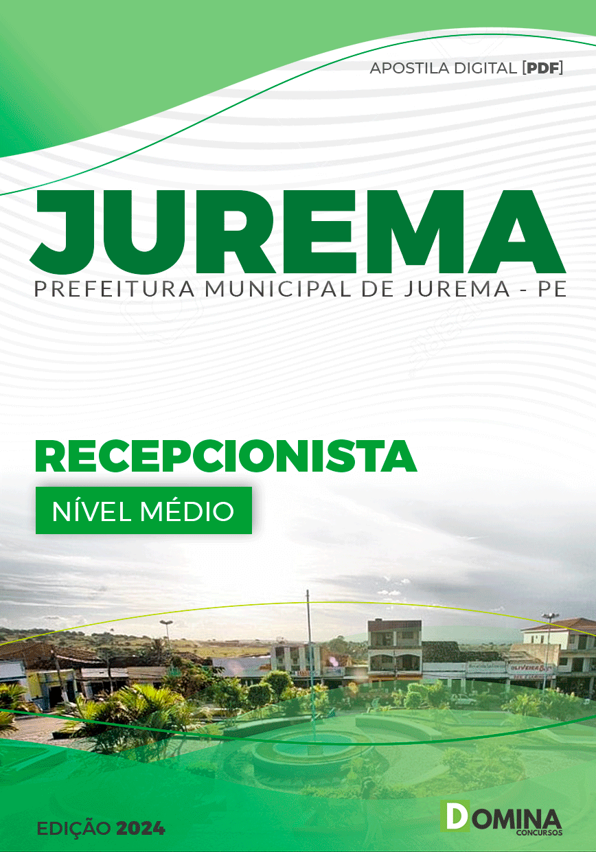 Apostila Pref Jurema PE 2024 Recepcionista