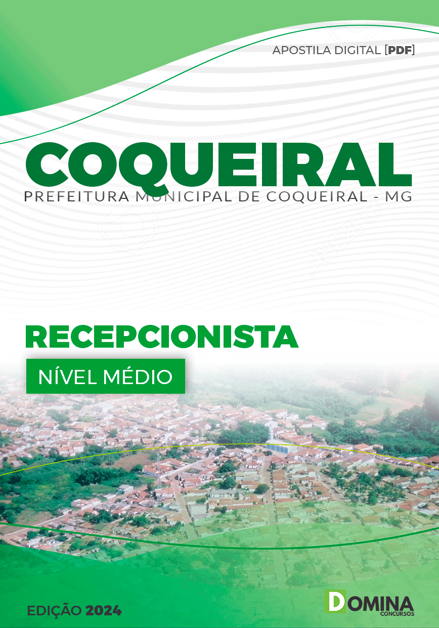 Apostila Pref Coqueiral MG 2024 Recepcionista