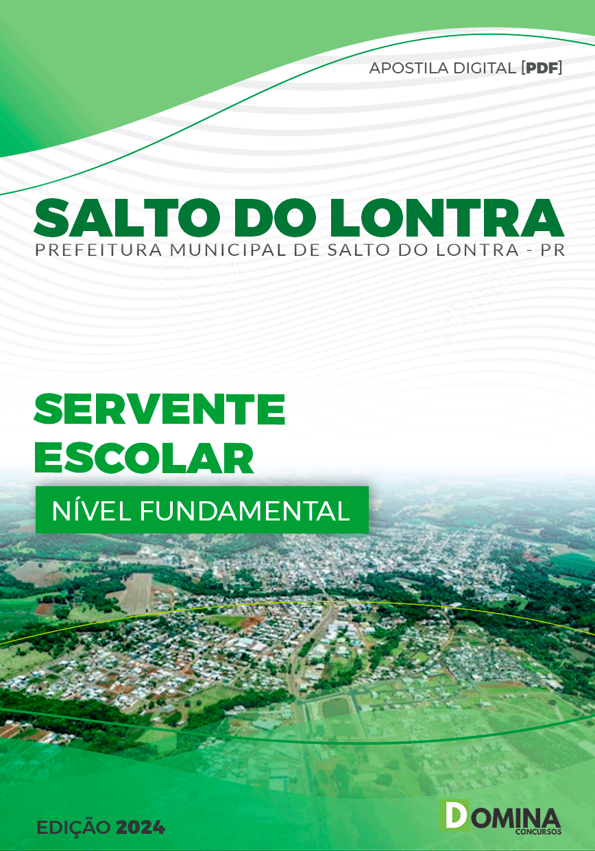 Apostila Pref Salto do Lontra PR 2024 Servente Escolar