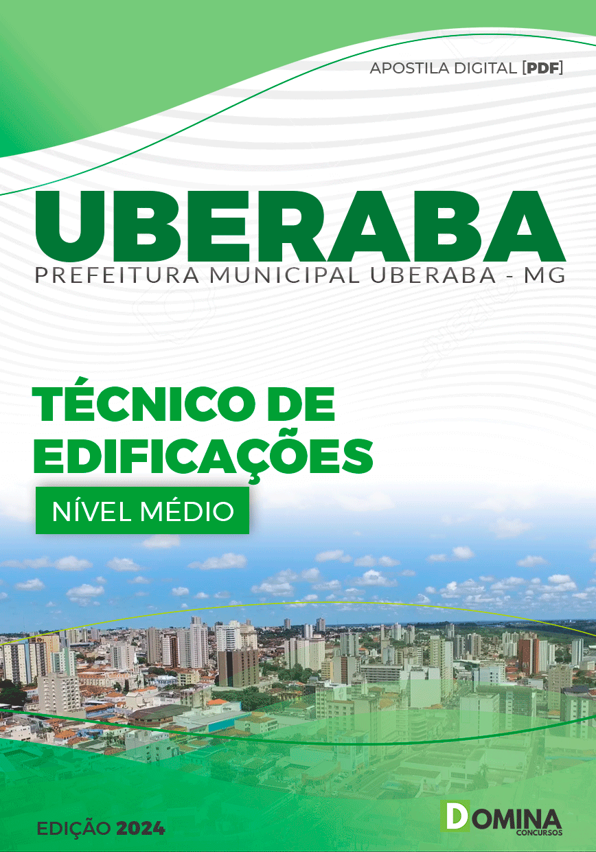 Apostila Pref Uberaba MG 2024 Técnico de Edificações