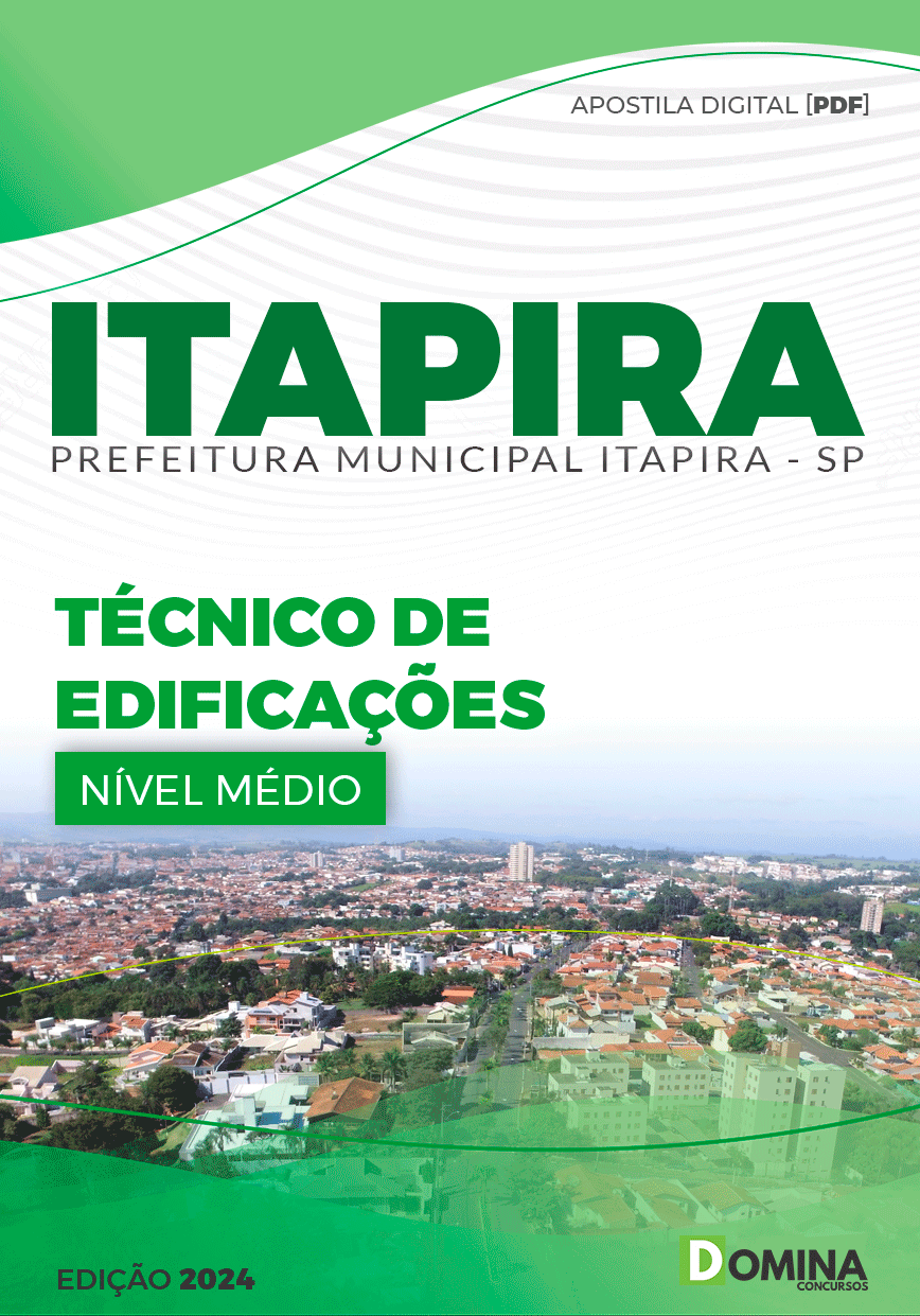 Apostila Pref Itapira SP 2024 Técnico de Edificações