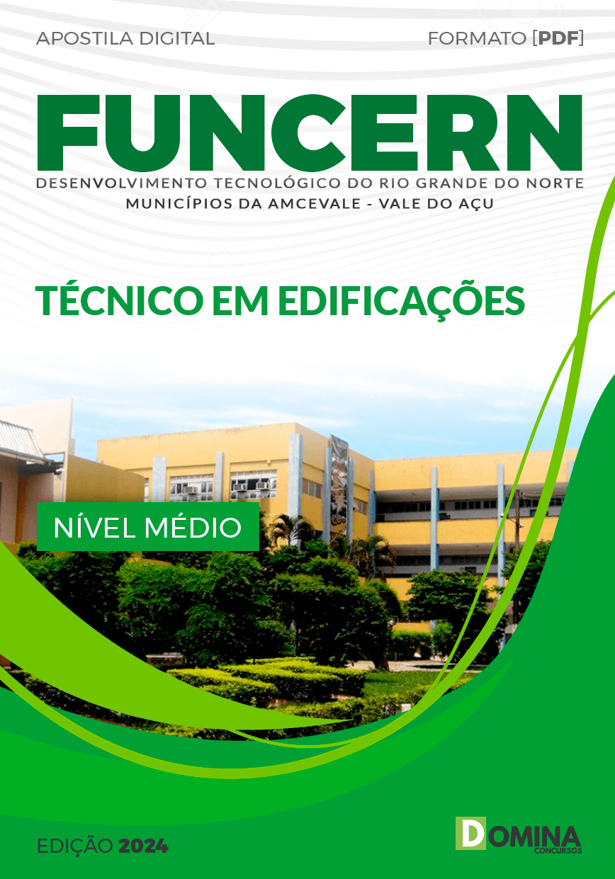 Apostila FUNCERN 2024 Técnico de Edificações