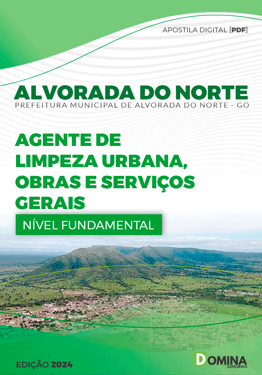 Apostila Pref Alvorada do Norte GO 2024 Agente Serviços Gerais