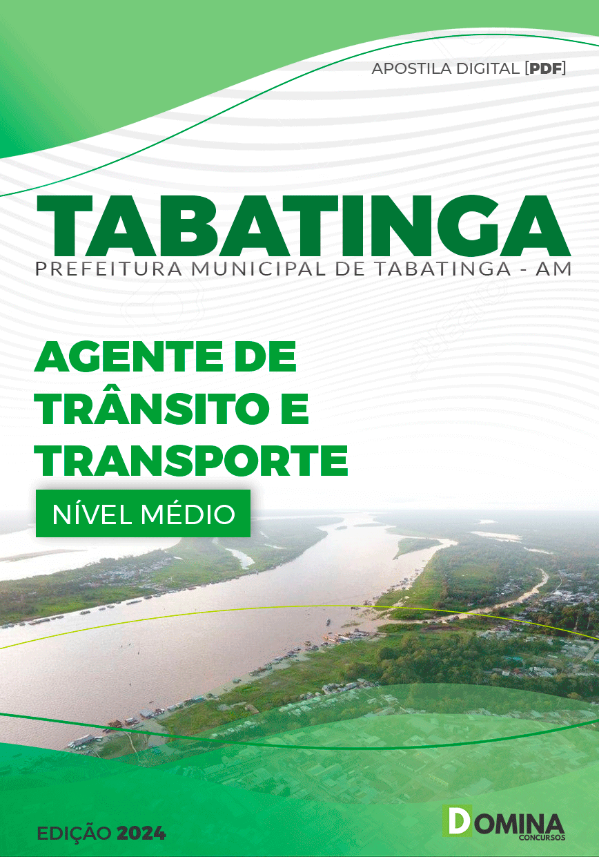 Apostila Pref Tabatinga AM 2024 Agente Trânsito Transporte