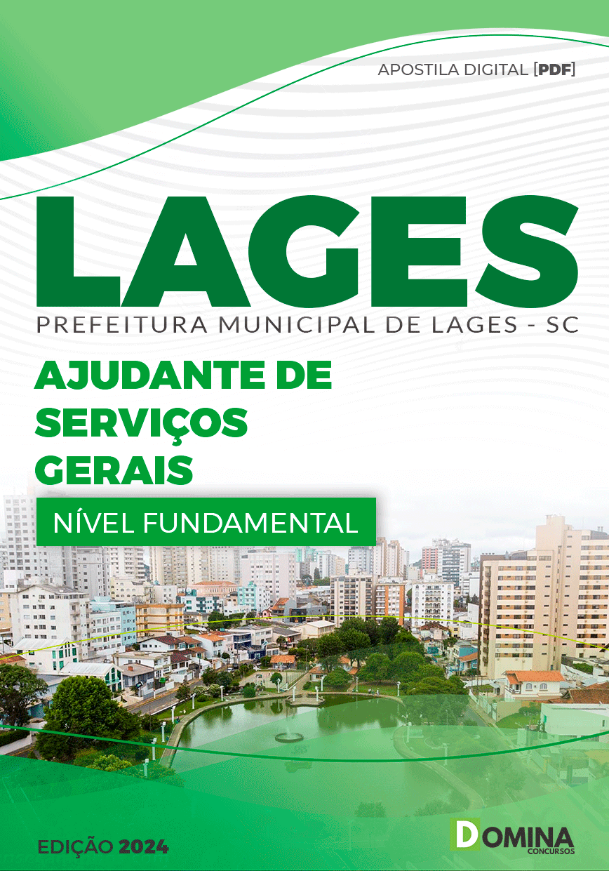 Apostila Pref Lages SC 2024 Ajudante de Serviços Gerais