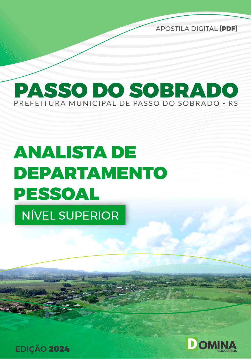 Pref Passo do Sobrado RS 2024 Analista Departamento Pessoal