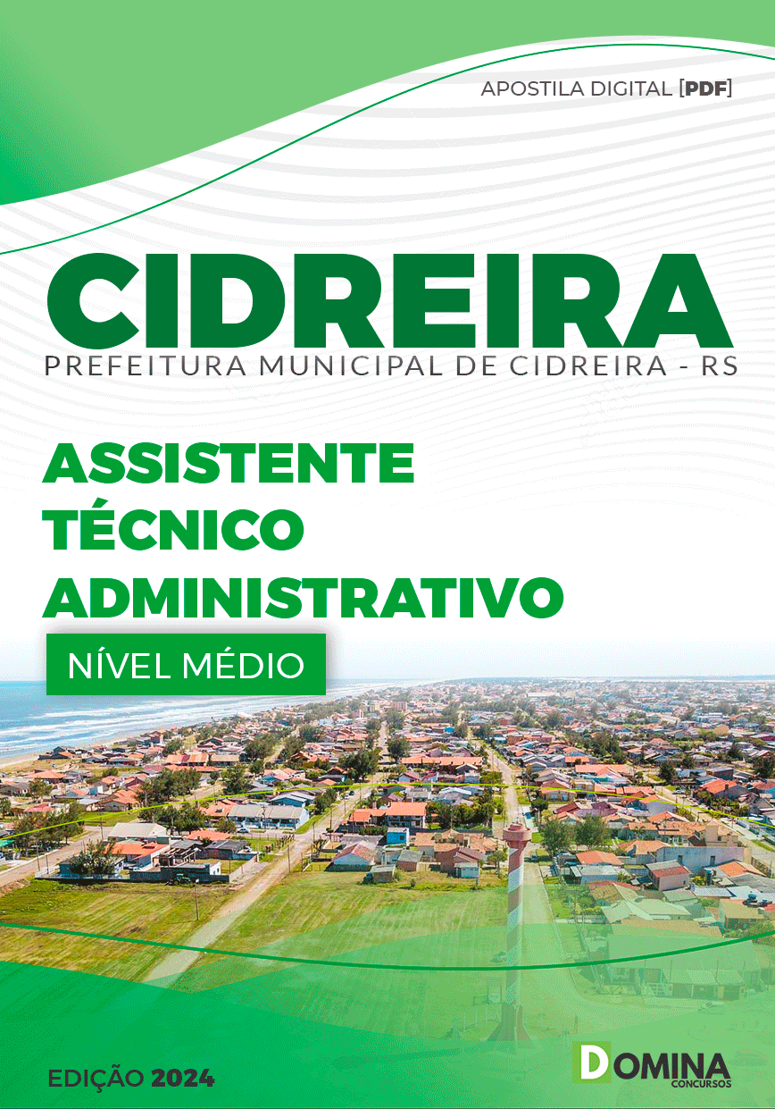 Apostila Pref Cidreira RS 2024 Assistente Técnico Administrativo