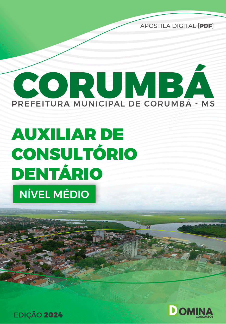 Apostila Pref Corumbá MS 2024 Auxiliar Consultório Dentário