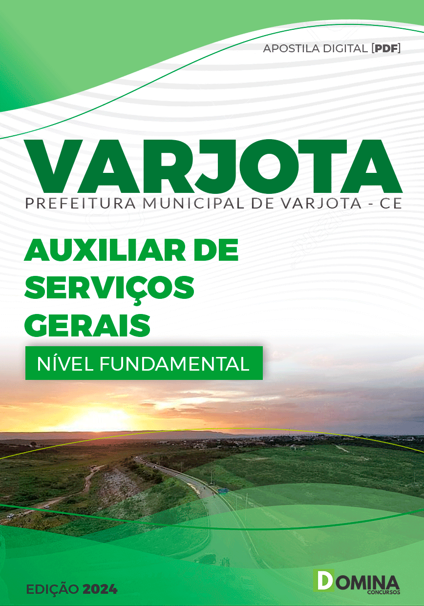 Apostila Pref Varjota CE 2024 Auxiliar Serviços Gerais