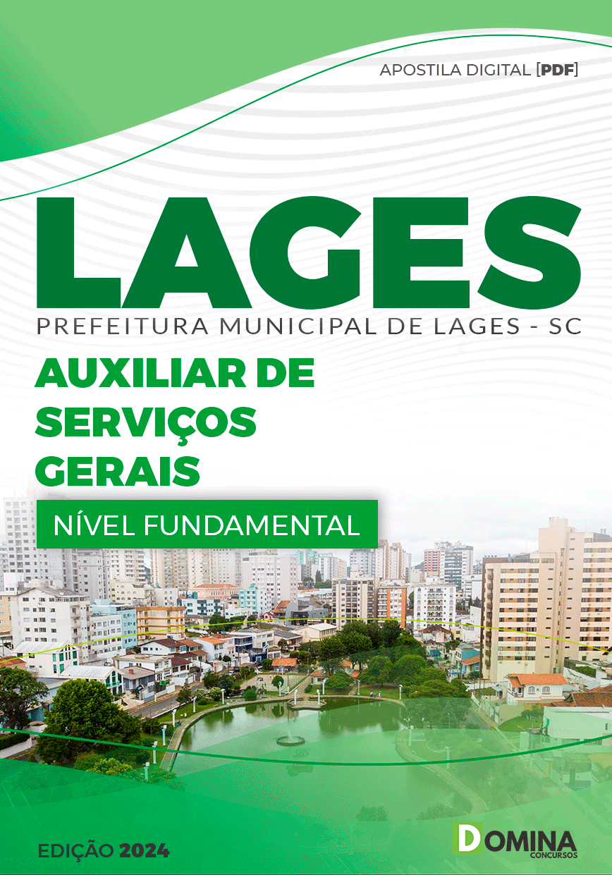 Apostila Pref Lages SC 2024 Auxiliar de Serviços Gerais