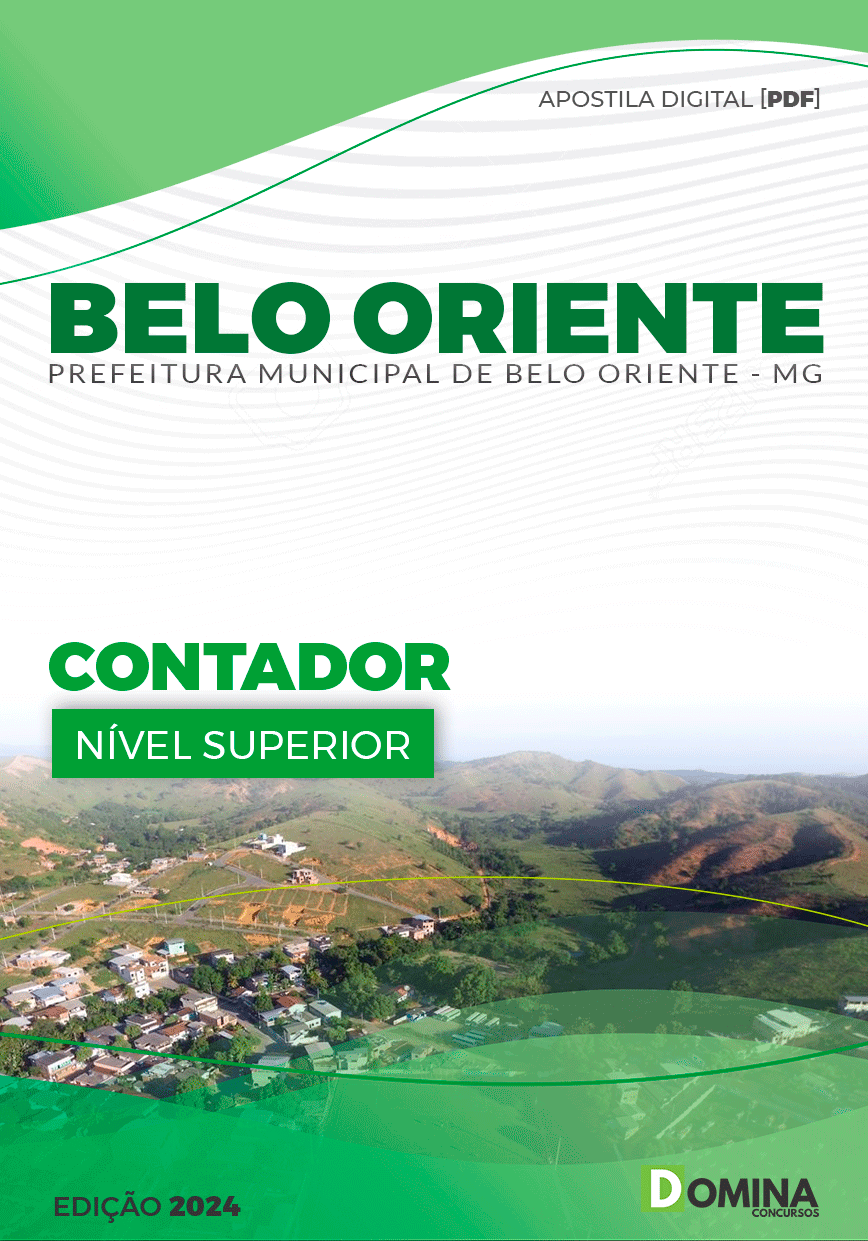 Apostila Pref Belo Oriente MG 2024 Contador