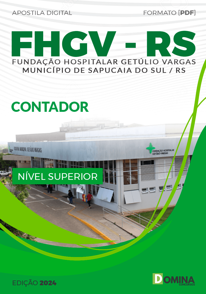 Apostila Concurso FHGV RS 2024 Contador