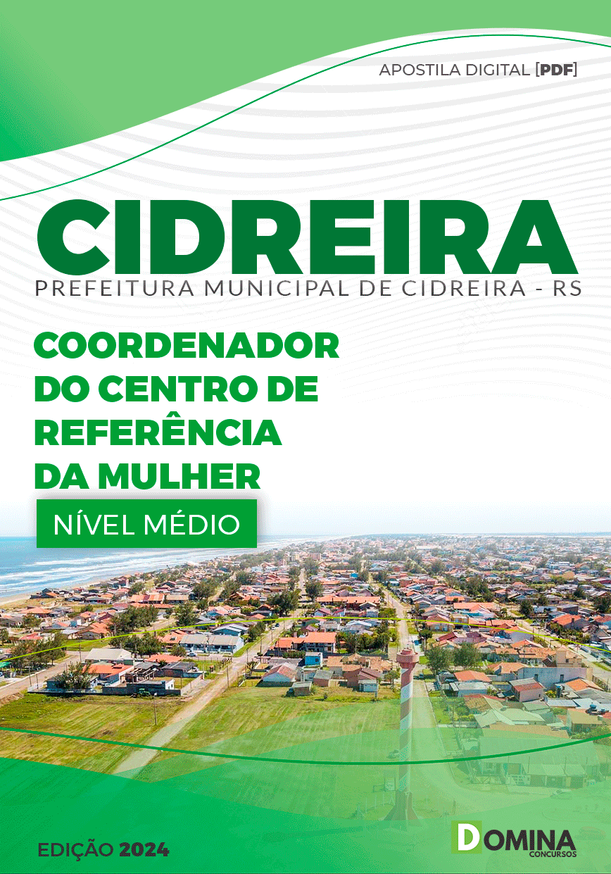 Apostila Pref Cidreira RS 2024 Coordenador Centro Referência Mulher