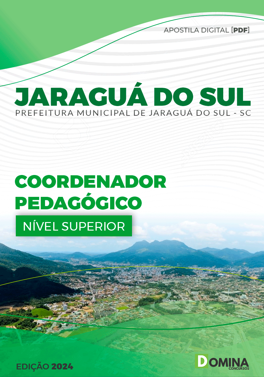 Apostila Pref Jaraguá do Sul SC 2024 Coordenador Pedagógico