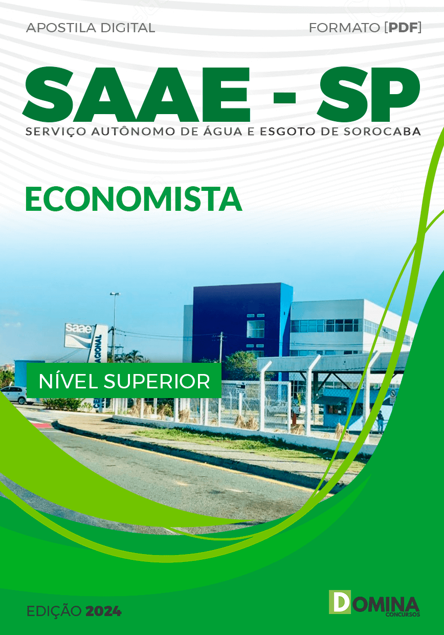 Apostila SAAE Sorocaba SP 2024 Economista