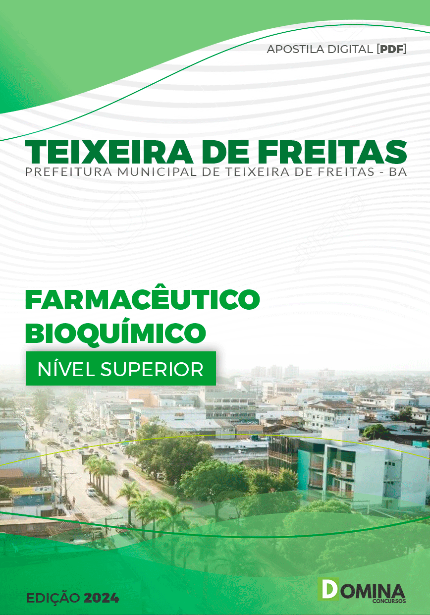 Apostila Pref Teixeira de Freitas BA 2024 Farmacêutico Bioquímico