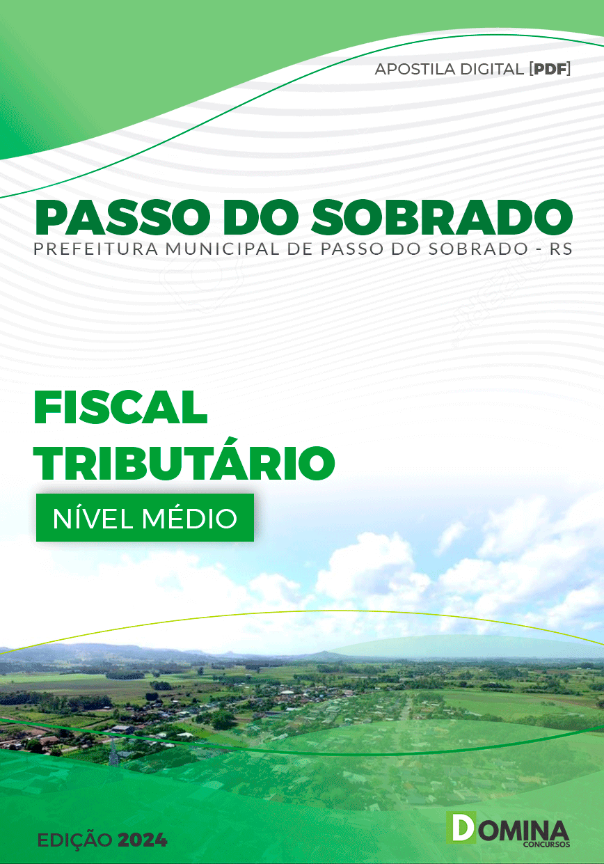 Apostila Pref Passo do Sobrado RS 2024 Fiscal Tributário