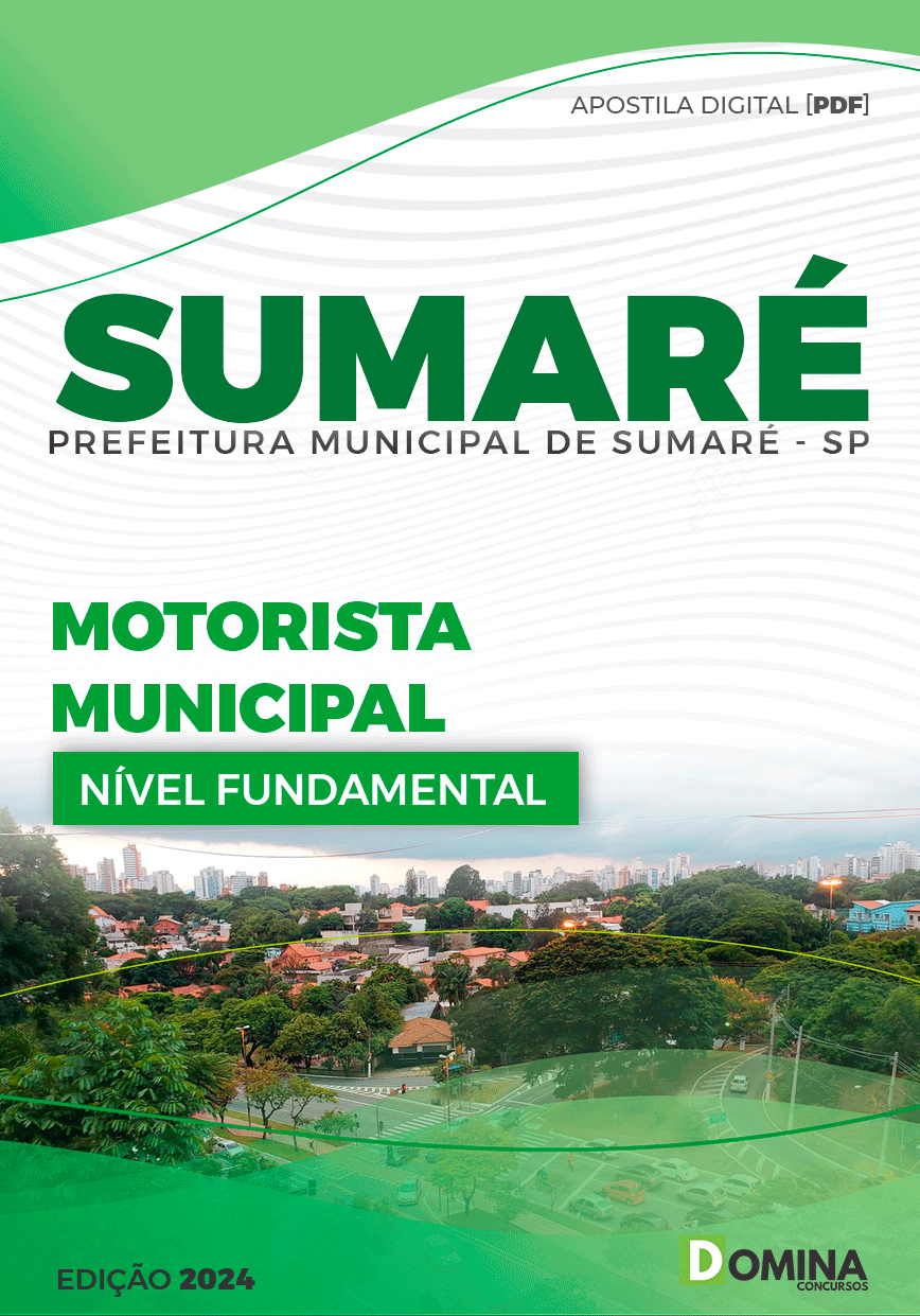 Apostila Pref Sumaré SP 2024 Motorista Municipal