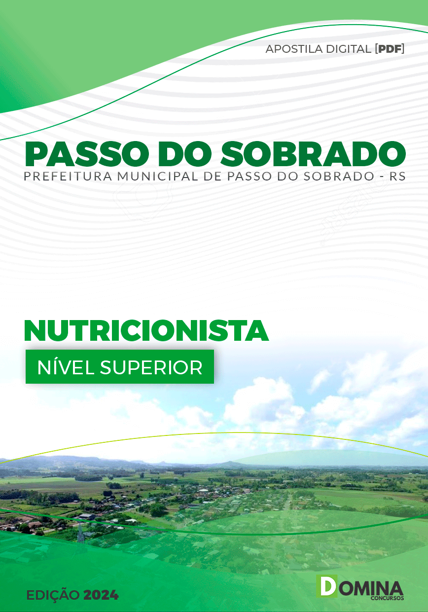 Apostila Pref Passo do Sobrado RS 2024 Nutricionista