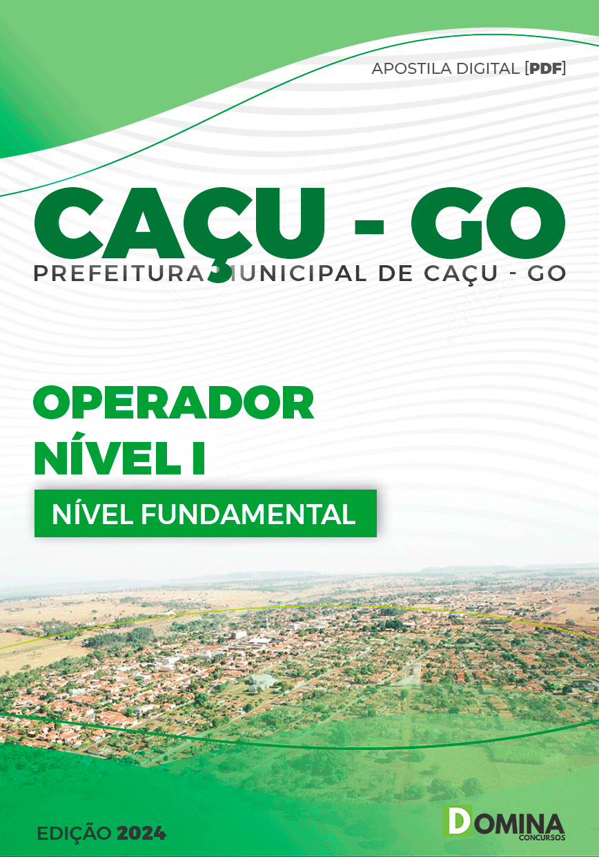 Apostila Pref Caçu GO 2024 Operador