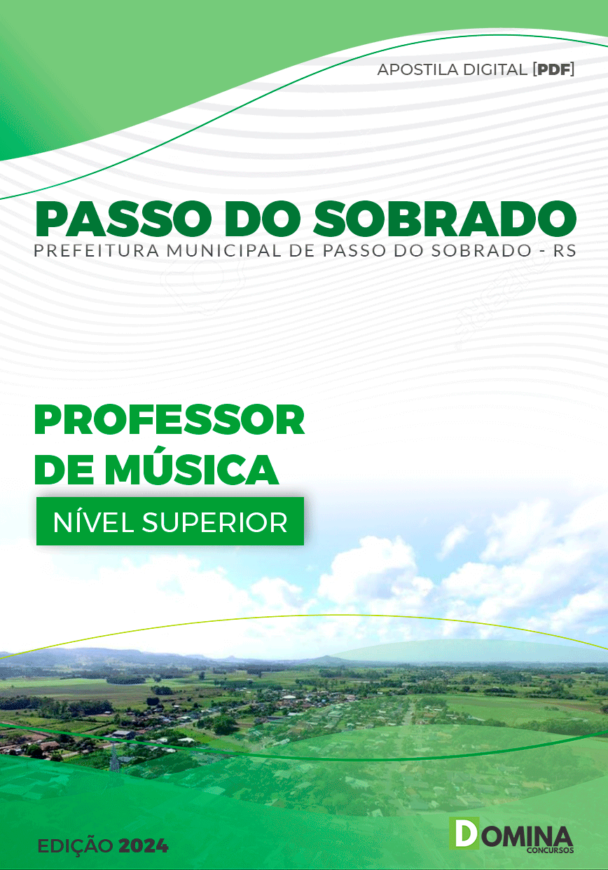 Pref Passo do Sobrado RS 2024 Professor de Música