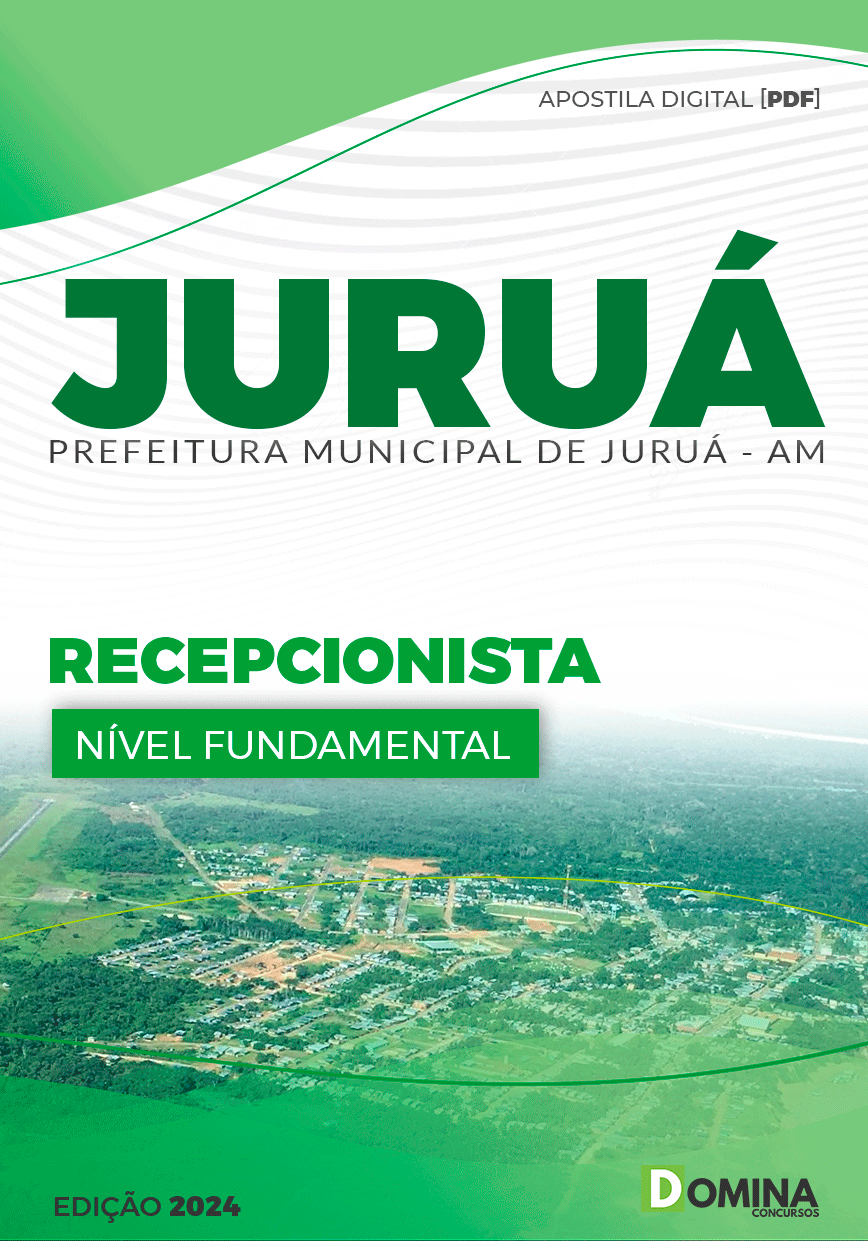 Apostila Concurso Pref Juruá AM 2024 Recepcionista