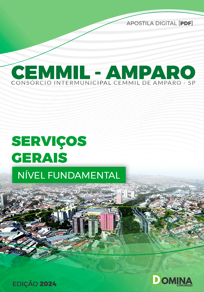 Apostila CEMMIL Amparo SP 2024 Serviços Gerais