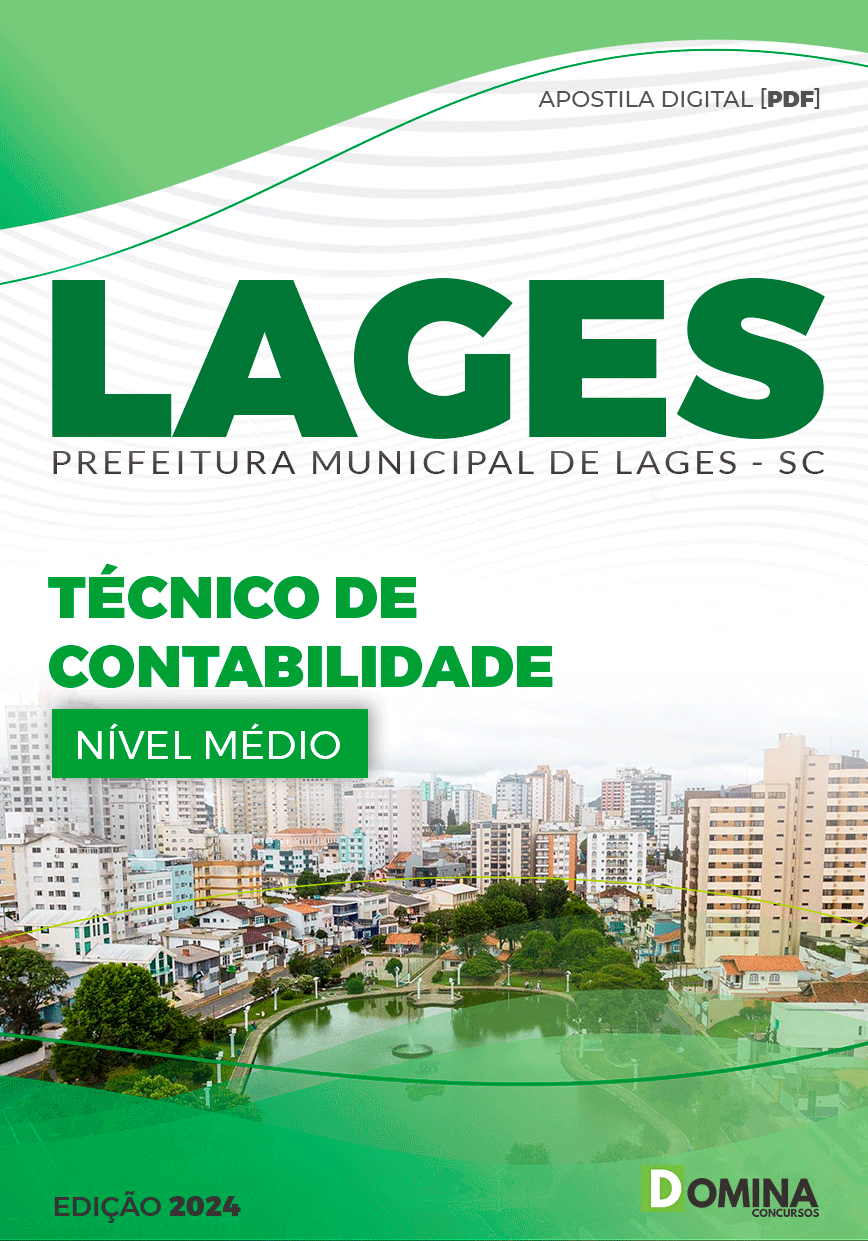 Apostila Pref Lages SC 2024 Técnico de Contabilidade