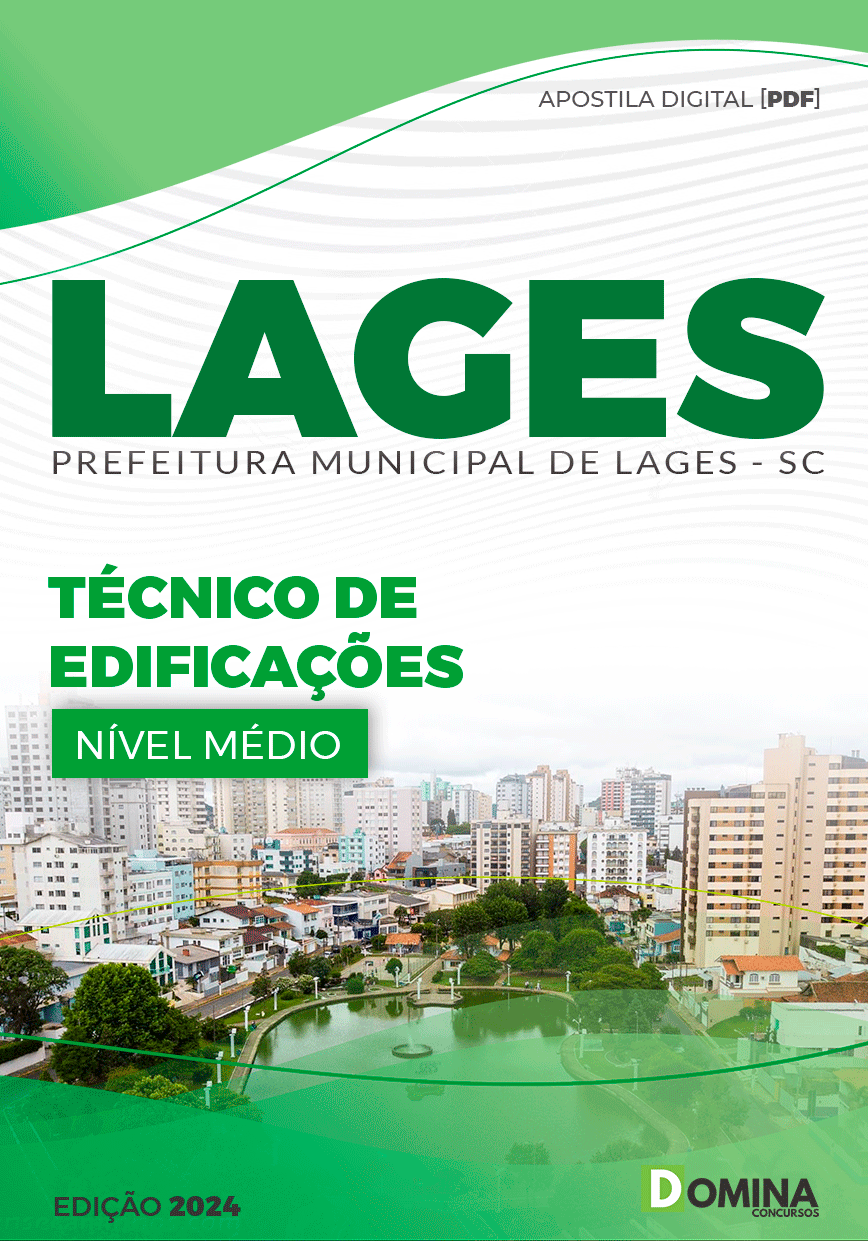 Apostila Pref Lages SC 2024 Técnico de Edificações