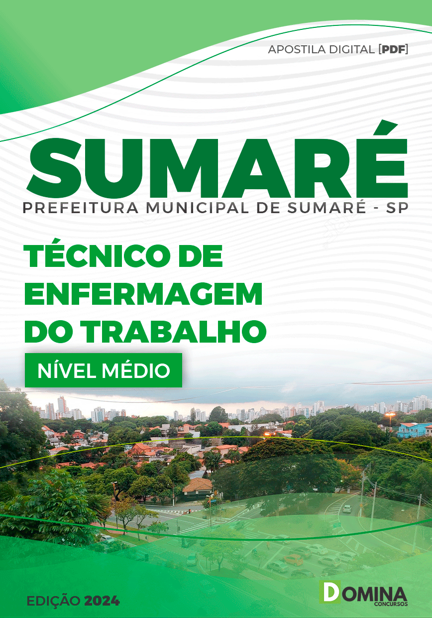Apostila Pref Sumaré SP 2024 Técnico Enfermagem Trabalho