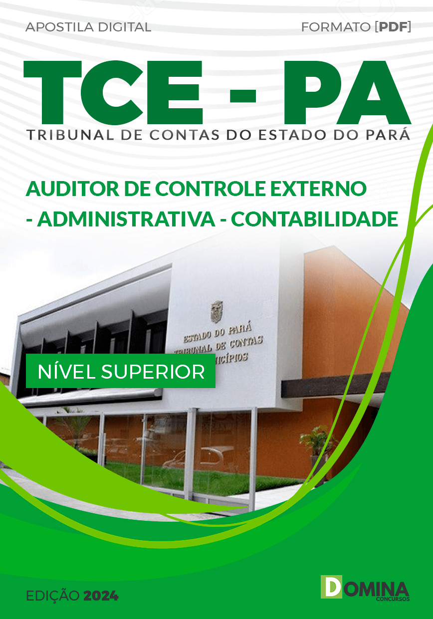 Apostila TCE PA 2024 Auditor Controle Externo ADM Contabilidade