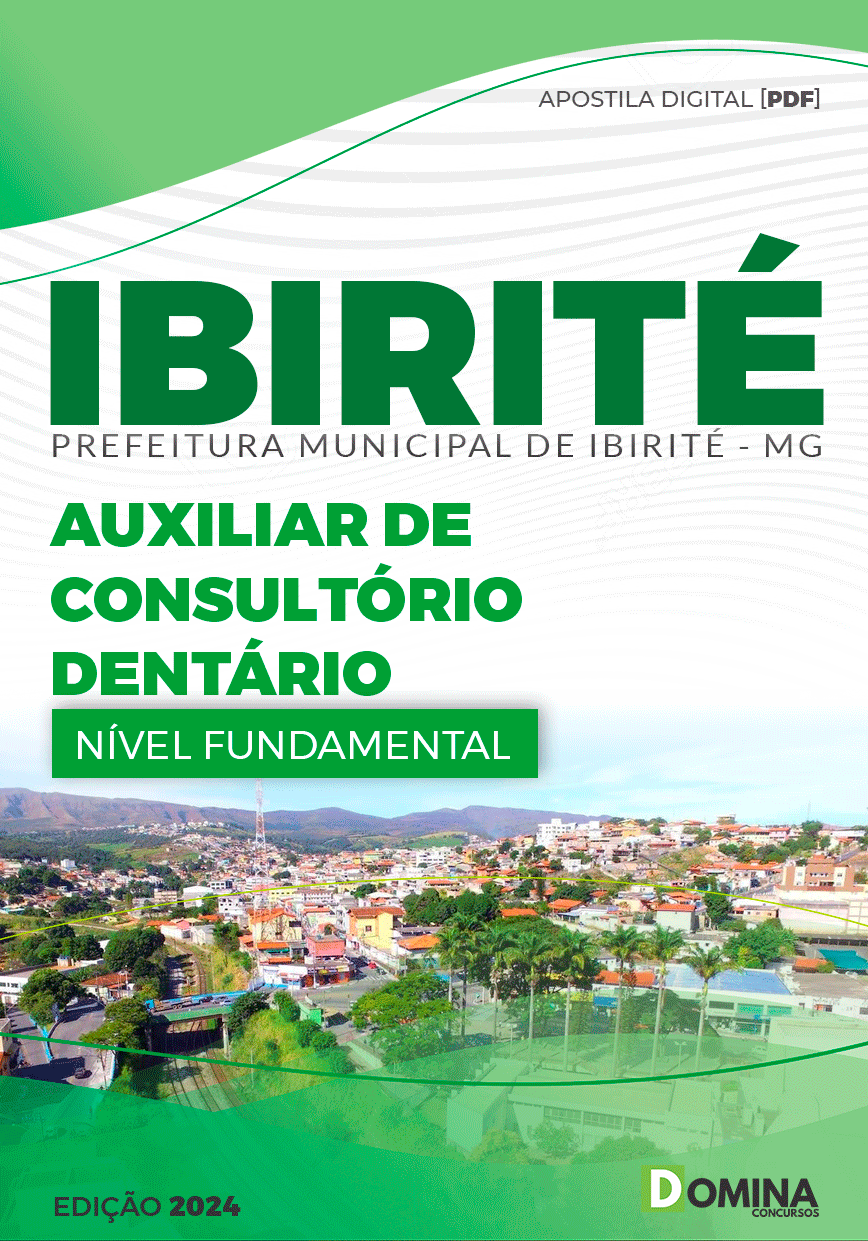 Apostila Pref Ibirité MG 2024 Auxiliar De Consultório Dentário