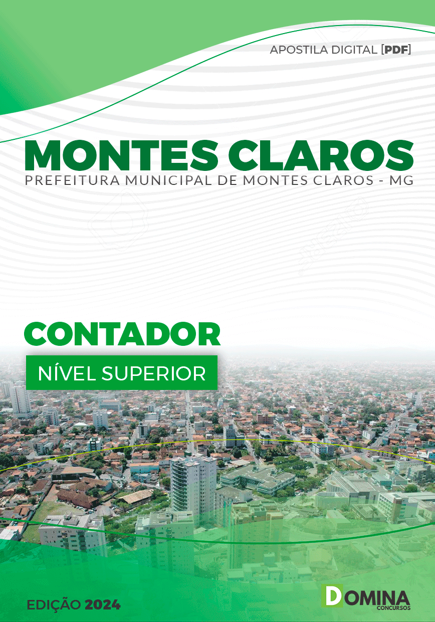 Apostila Prefeitura Montes Claros MG 2024 Contador