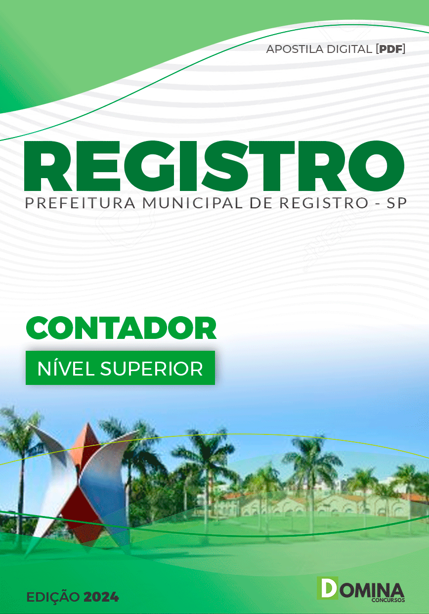 Apostila Prefeitura Registro SP 2024 Contador