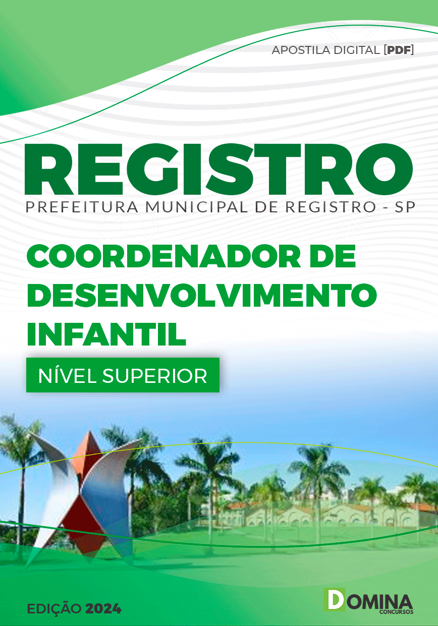 Apostila Prefeitura Registro SP 2024 Coordenador Desenvolvimento Infantil