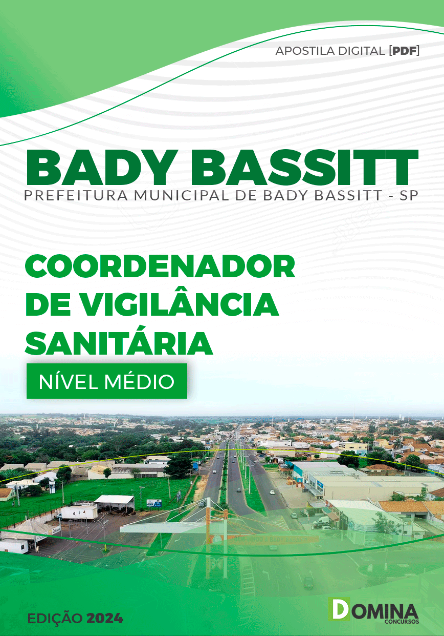 Apostila Pref Bady Bassitt SP 2024 Coordenador Vigilância